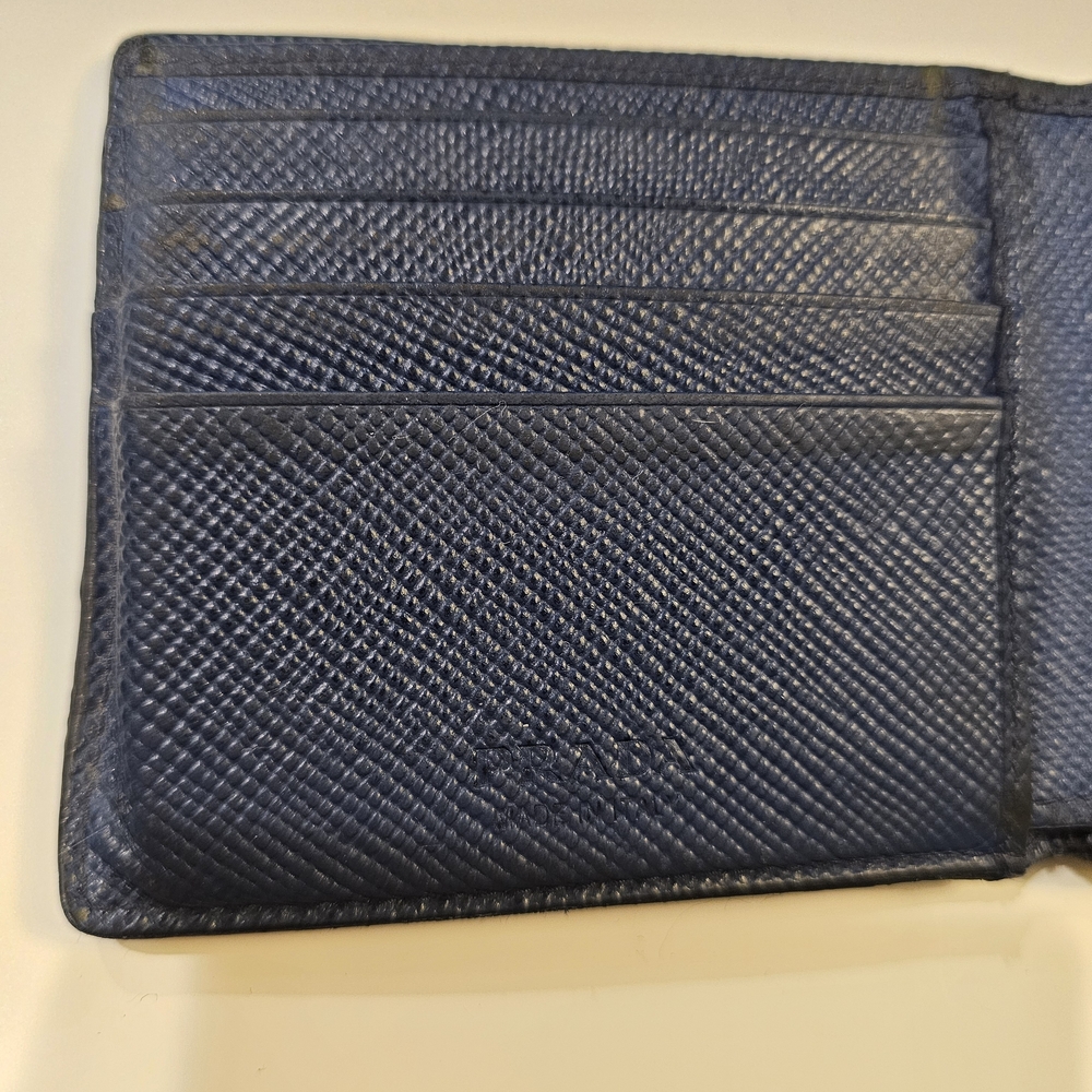 Prada Men's Anthracite Saffiano Leather Bifold Wallet - Picture 6 of 15